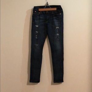 True Religion distressed skinny jeans size 28